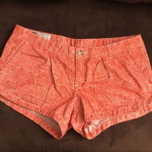 Orange Hurley Shorts